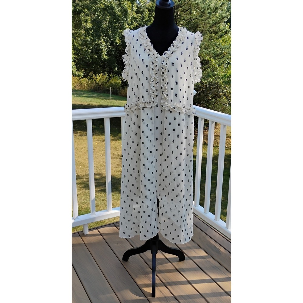 Nazila Couture Afghan Royal Family Tribute Skull Maxi Dress Collector New